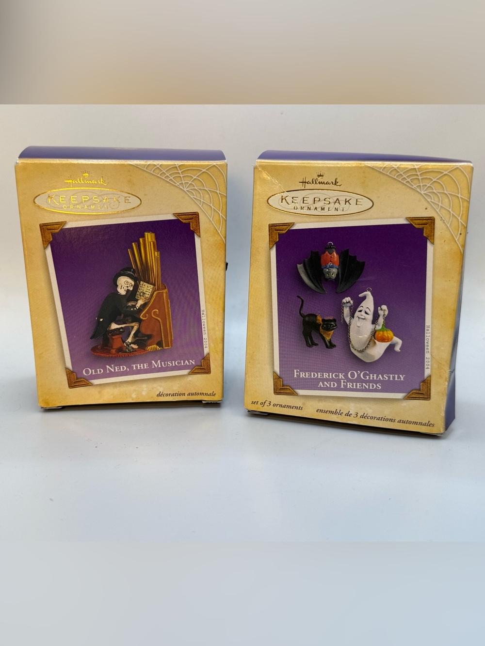 Hallmark Keepsake Ornaments - Halloween Set Old Ned and Fredrick O’Ghastley